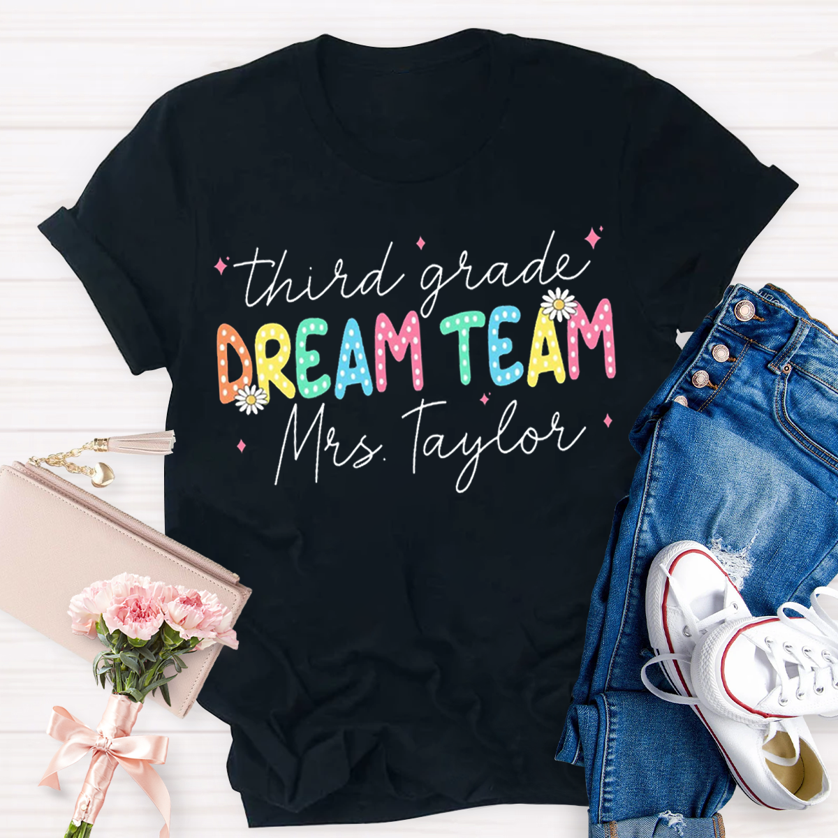 Personalized Grade And Name Dream Team T-Shirt