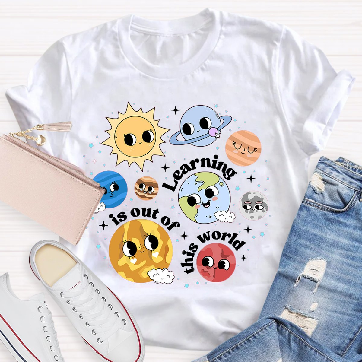 Learning Is Out Of This World Science Teacher Shirt