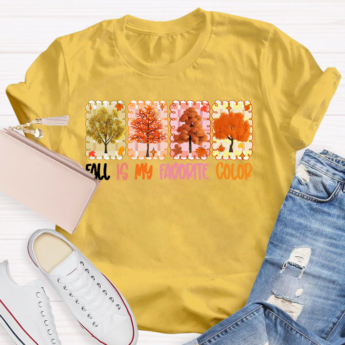 Fall Is My Favorite Color Funny T-shirt