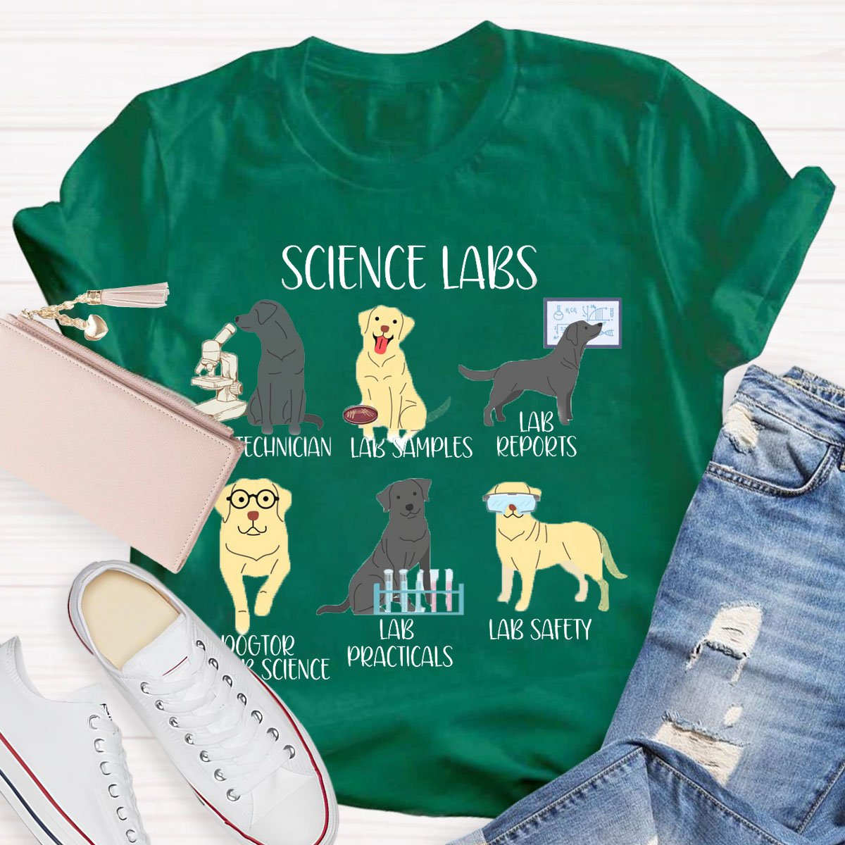 Cute Science Teacher Lab Dog Lover Shirt