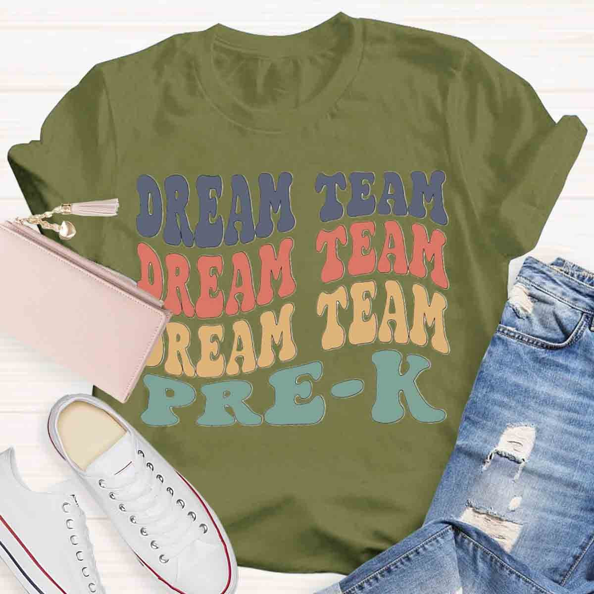 Personalized Grade Dream Team Color Block T-Shirt