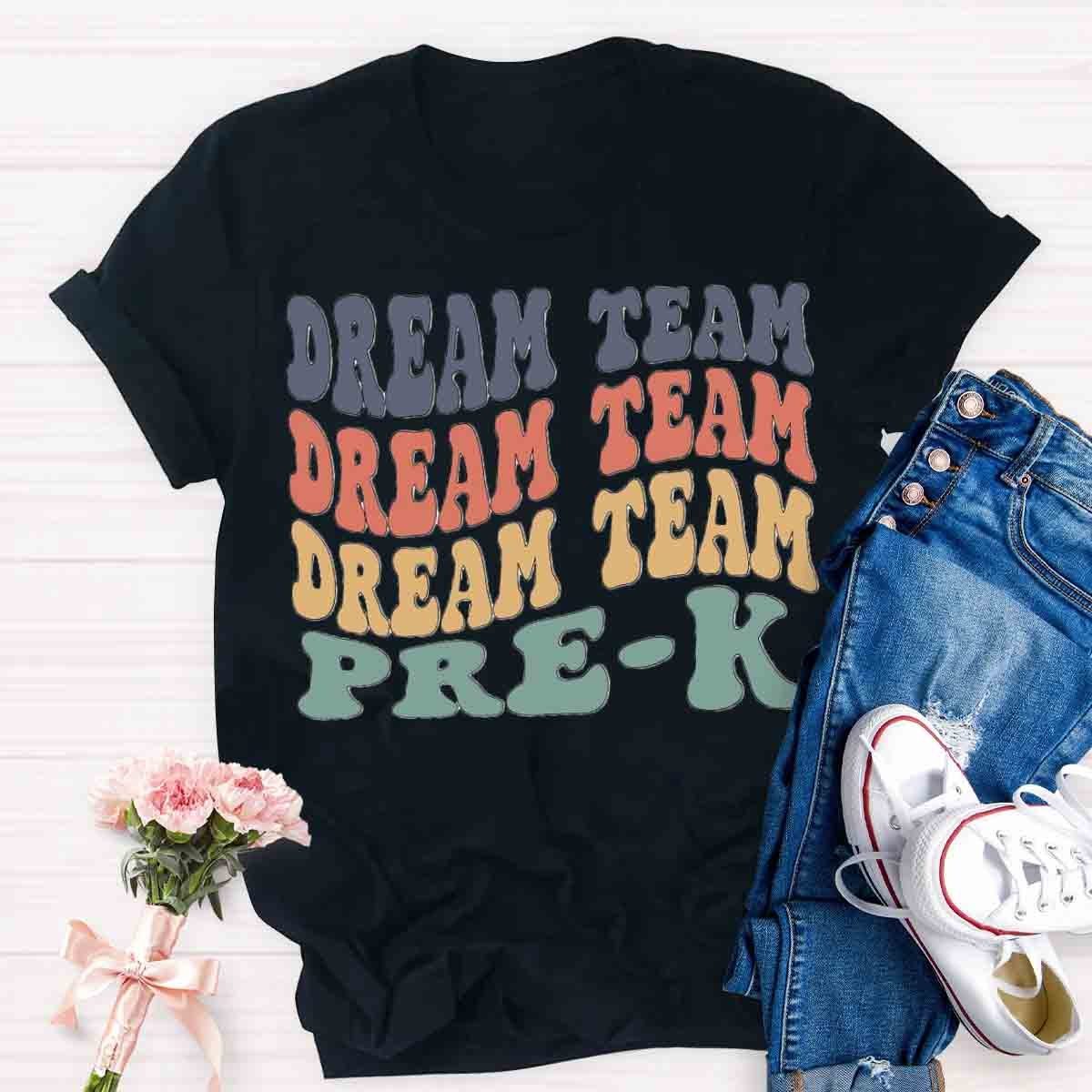 Personalized Grade Dream Team Color Block T-Shirt
