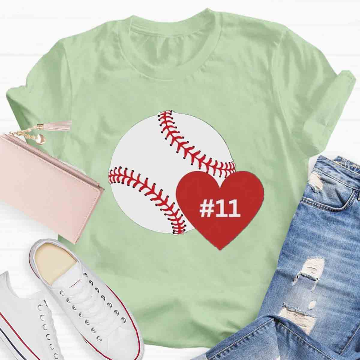 Personalized Number Game Day Teacher T-Shirt