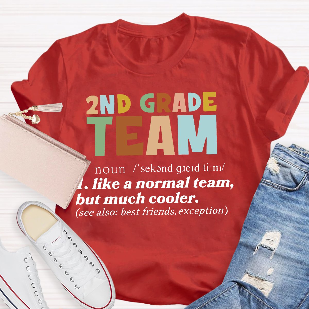 Personalized Grade Team Definition Teacher T-Shirt