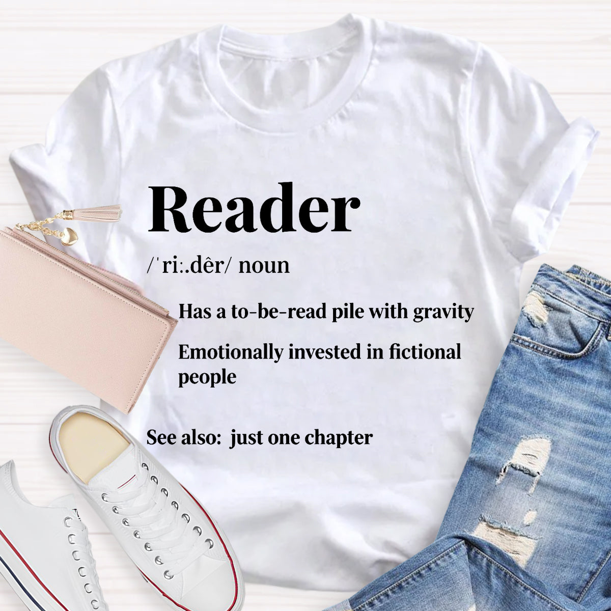 Reader Has A To Be Read Pile With Gravity Teacher T-shirt