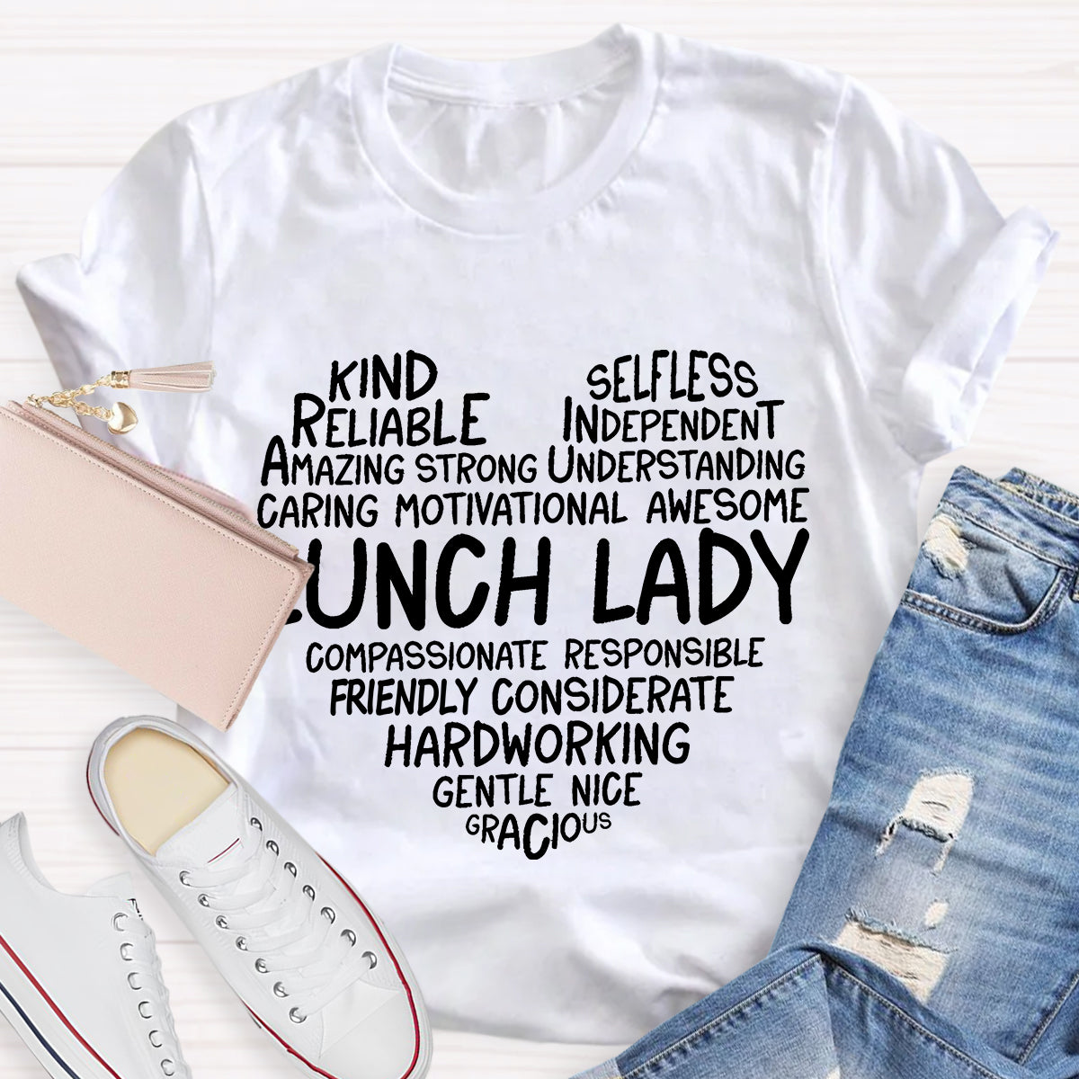 Lunch Lady Kind Amazing T-shirt