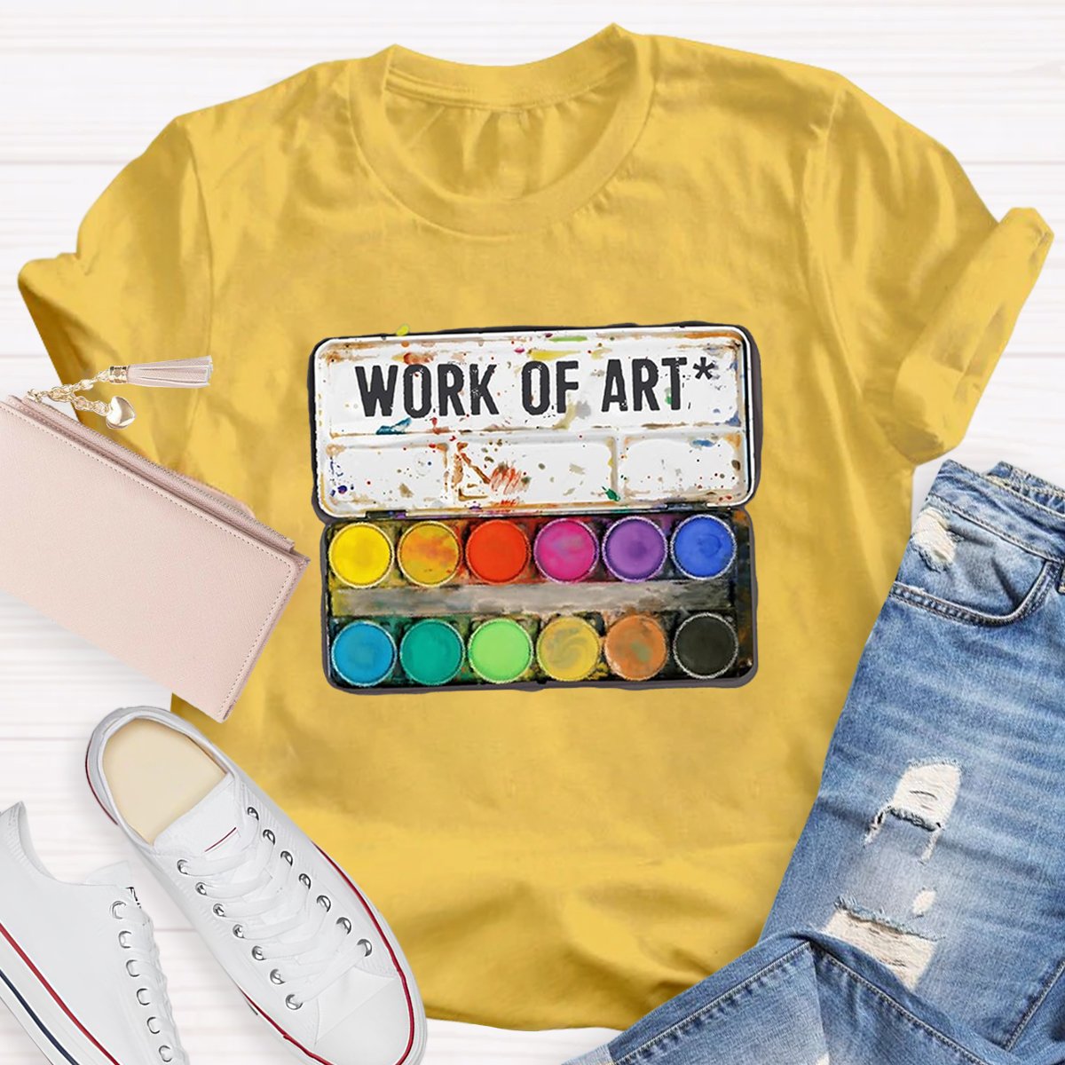 Work Of Art Teacher Shirt