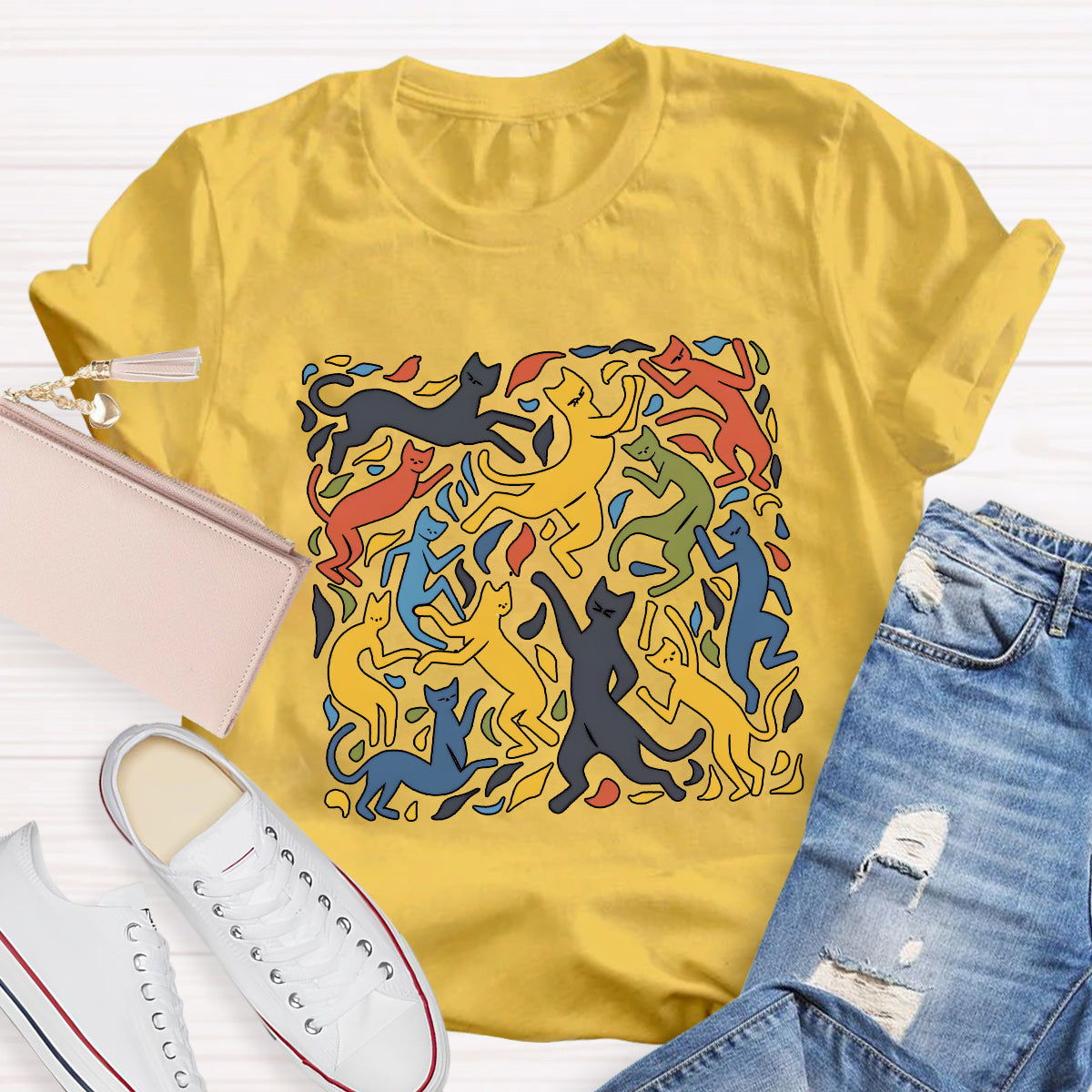 The Dance Inspired Cat Art Teacher T-Shirt
