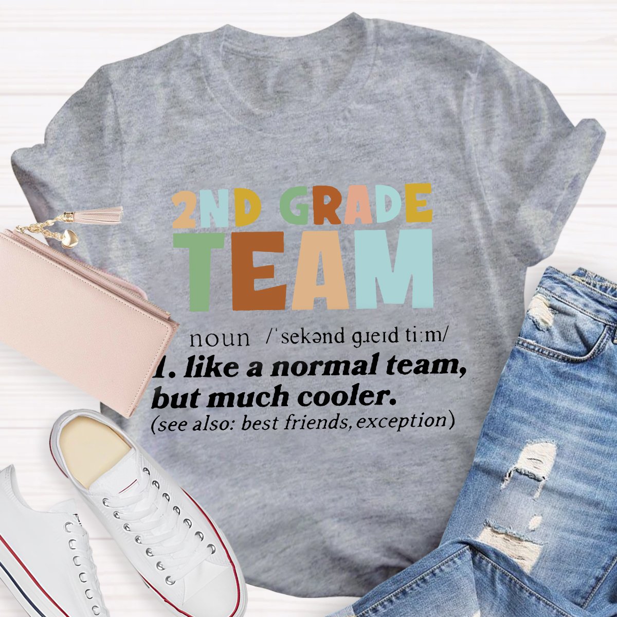 Personalized Grade Team Definition Teacher T-Shirt