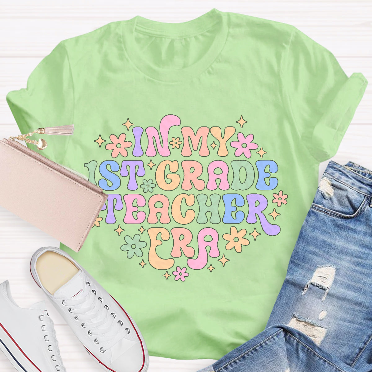 Personalize Grade Teacher Era Teacher T-Shirt