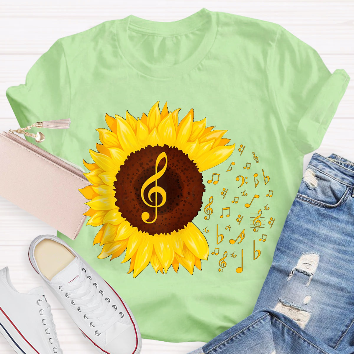 Music Gives Sunflowers The Rhythm Of Their Soul T-shirt