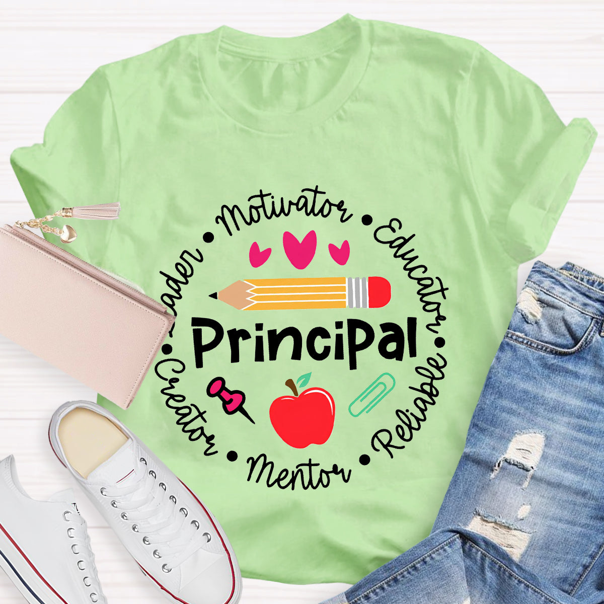 Principal Leader Motivator Educator Teacher T-Shirt