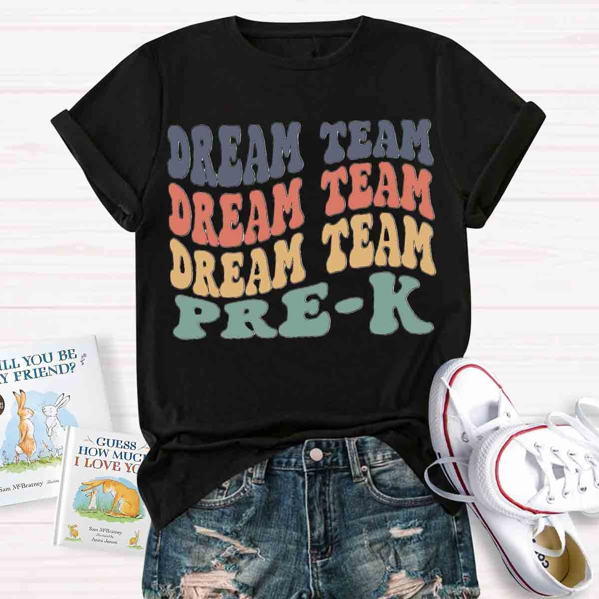 Personalized Grade Dream Team Color Block T-Shirt