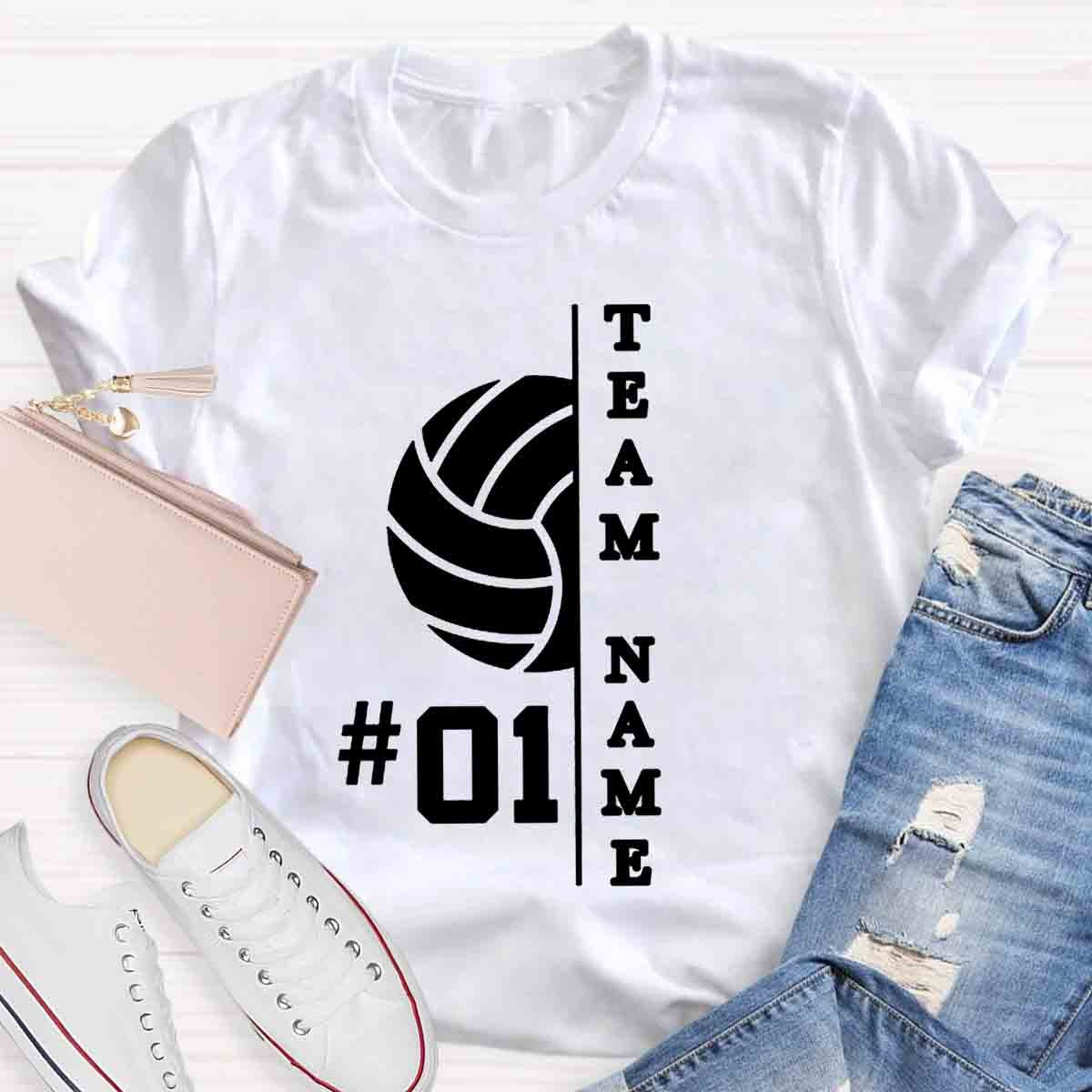 Personalized Team Name And Number T-Shirt