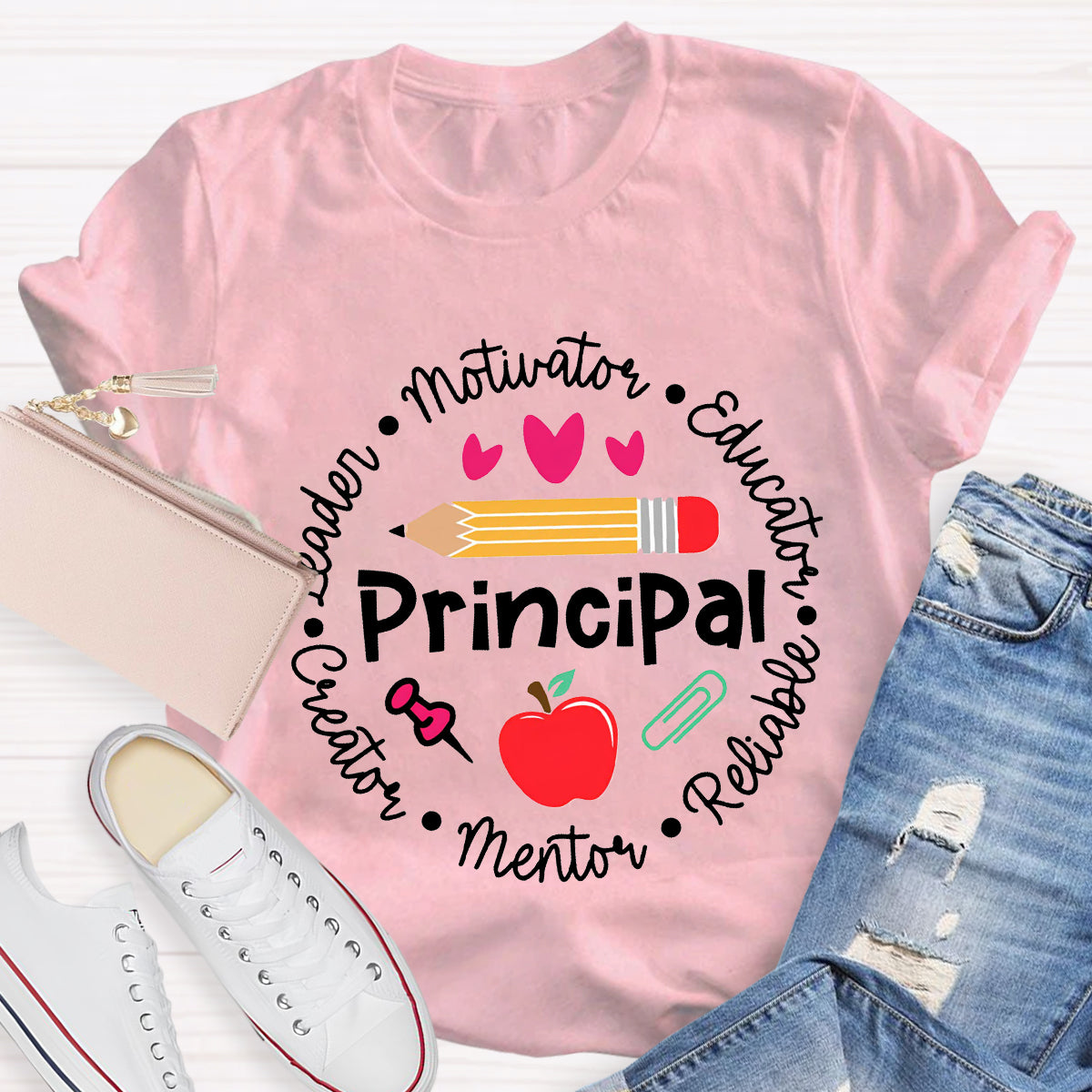 Principal Leader Motivator Educator Teacher T-Shirt