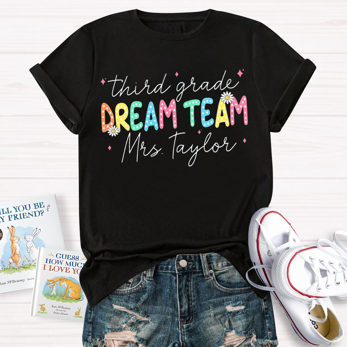 Personalized Grade And Name Dream Team T-Shirt