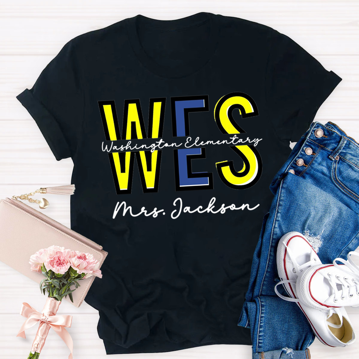 Personalized School And Teachers Name T-Shirt