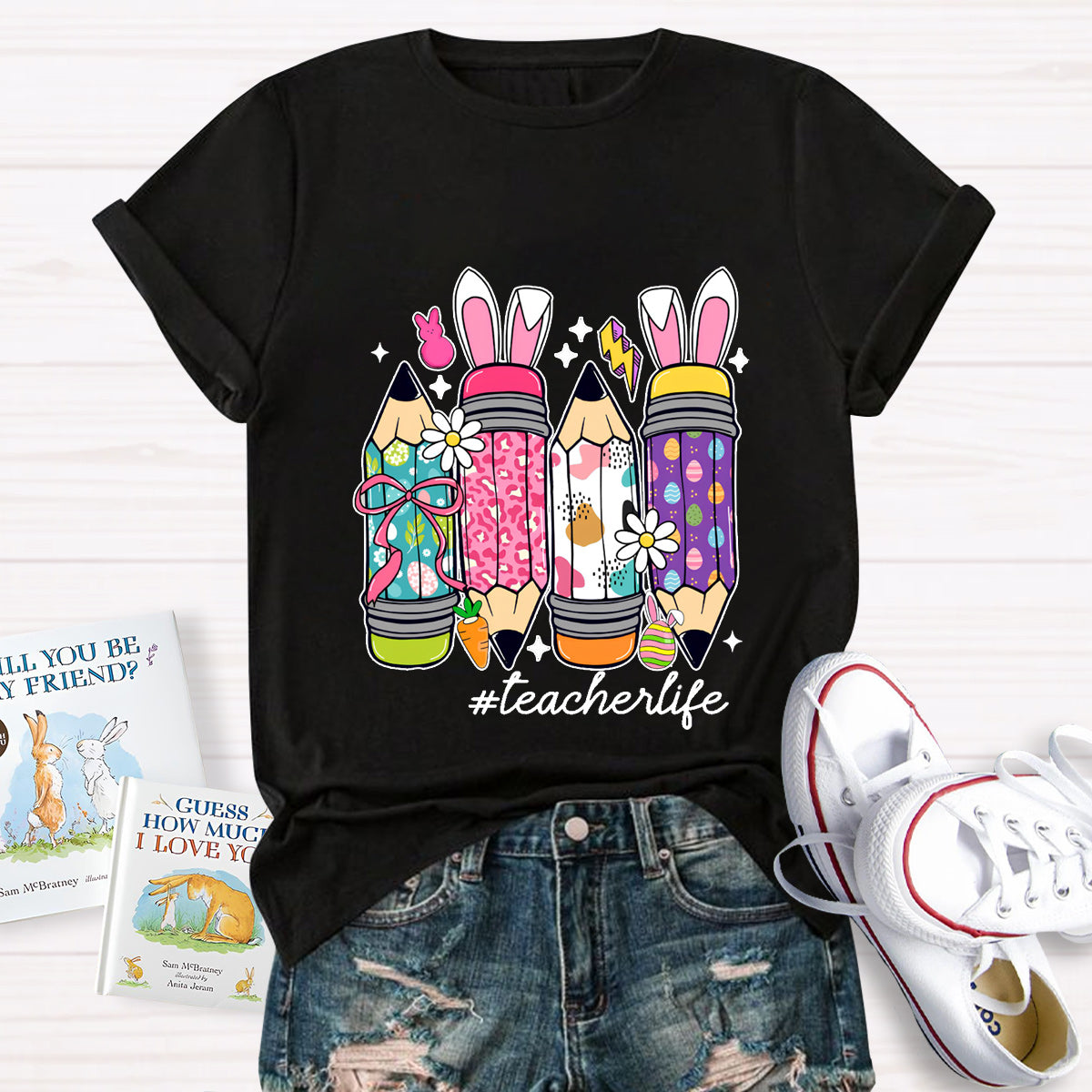 Easter Pencil Teacher life T-Shirt
