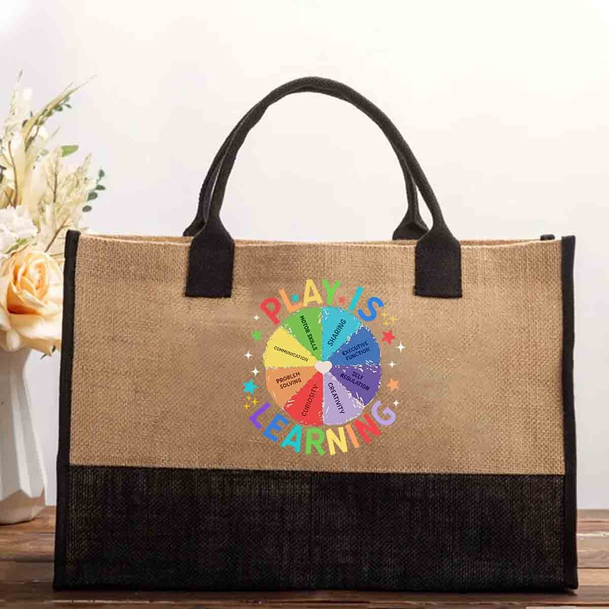 Play Is Learning Back To School Teacher Tote Bag