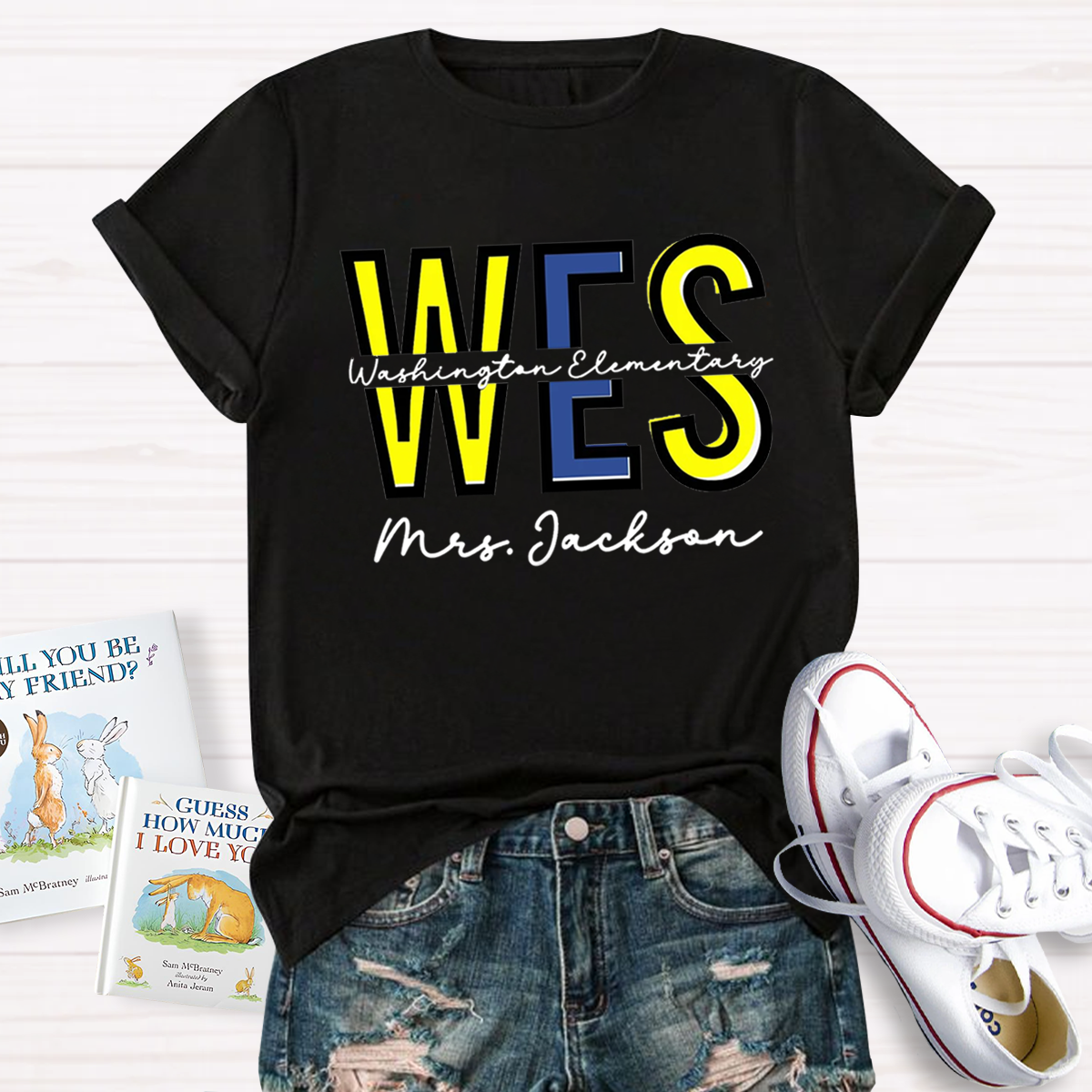 Personalized School And Teachers Name T-Shirt