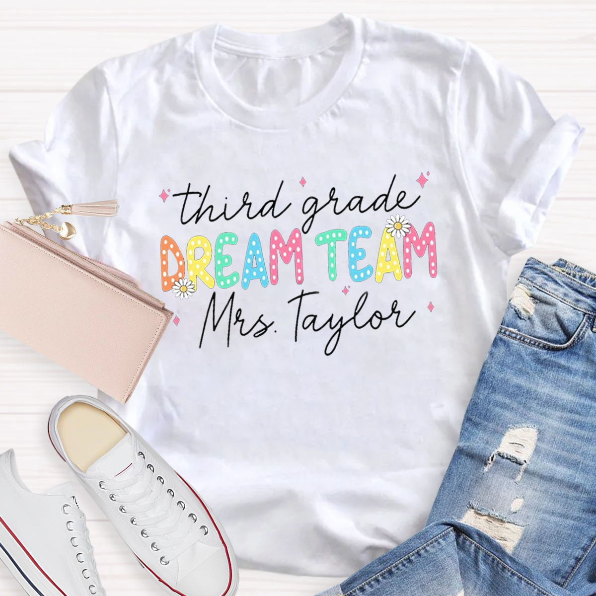 Personalized Grade And Name Dream Team T-Shirt