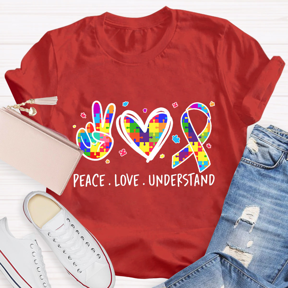 Peace Love Understand Teacher T-Shirt