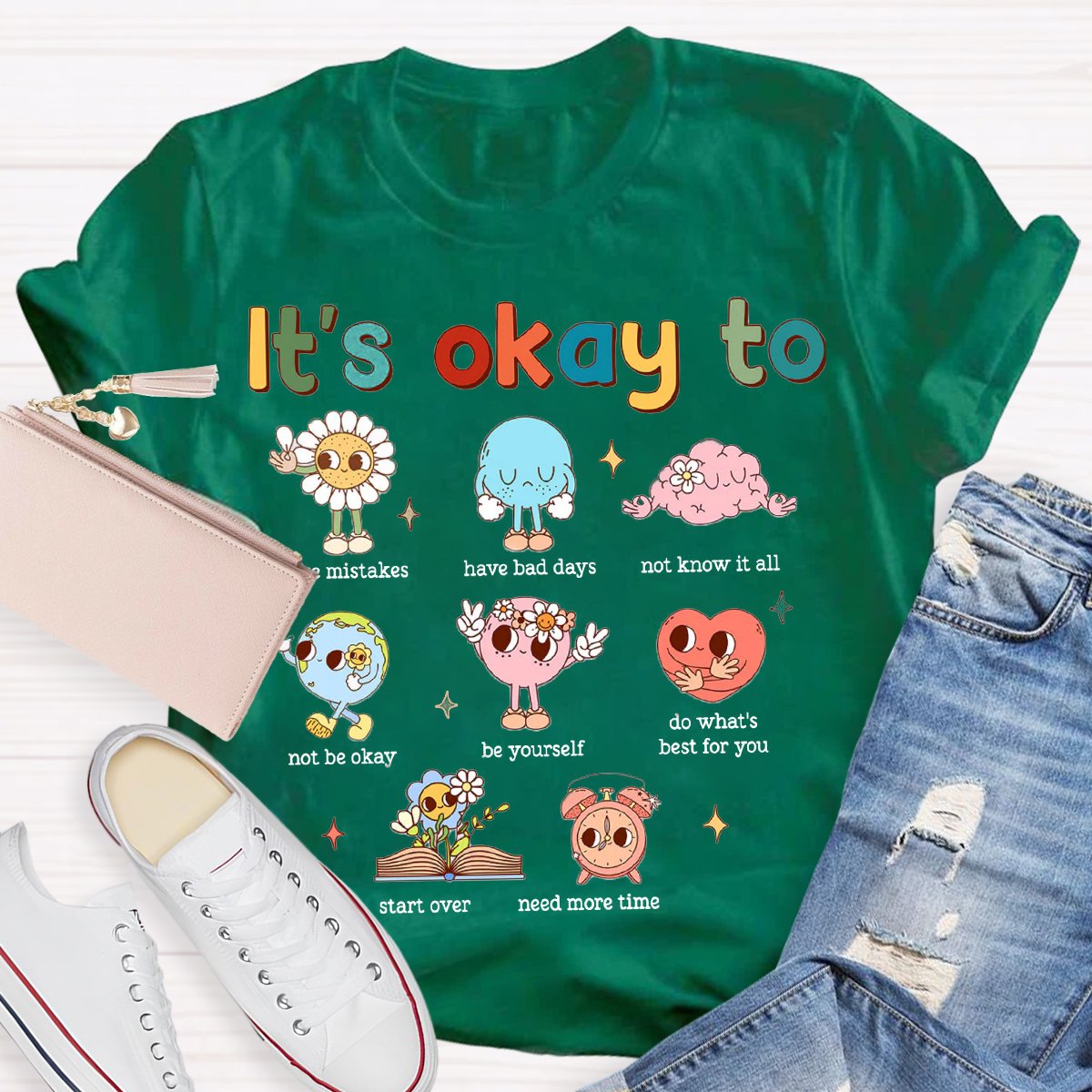 It's Ok To Mental Health Awareness Psychologist Teachers T-shirt
