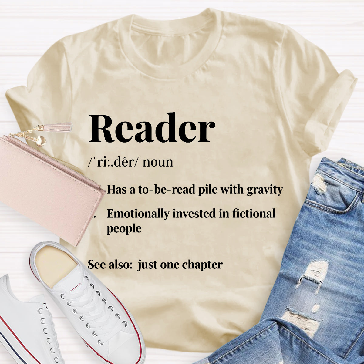 Reader Has A To Be Read Pile With Gravity Teacher T-shirt