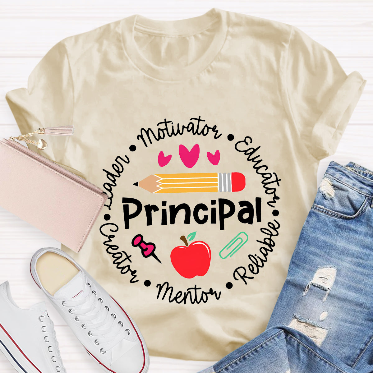 Principal Leader Motivator Educator Teacher T-Shirt
