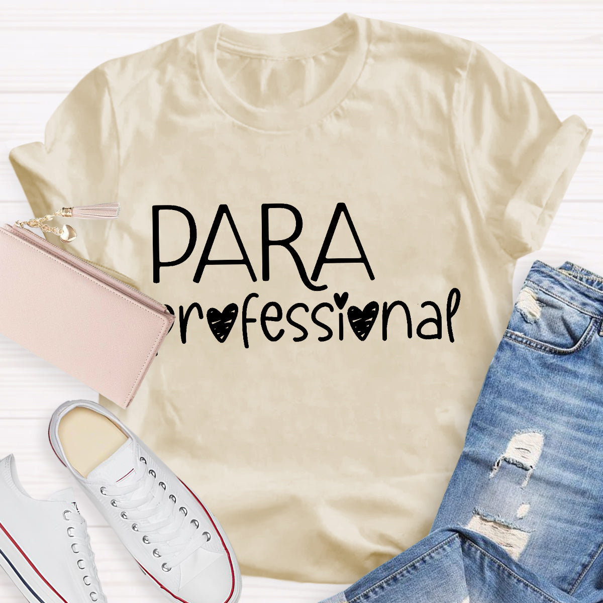 Para Professional Heart Teacher T-Shirt