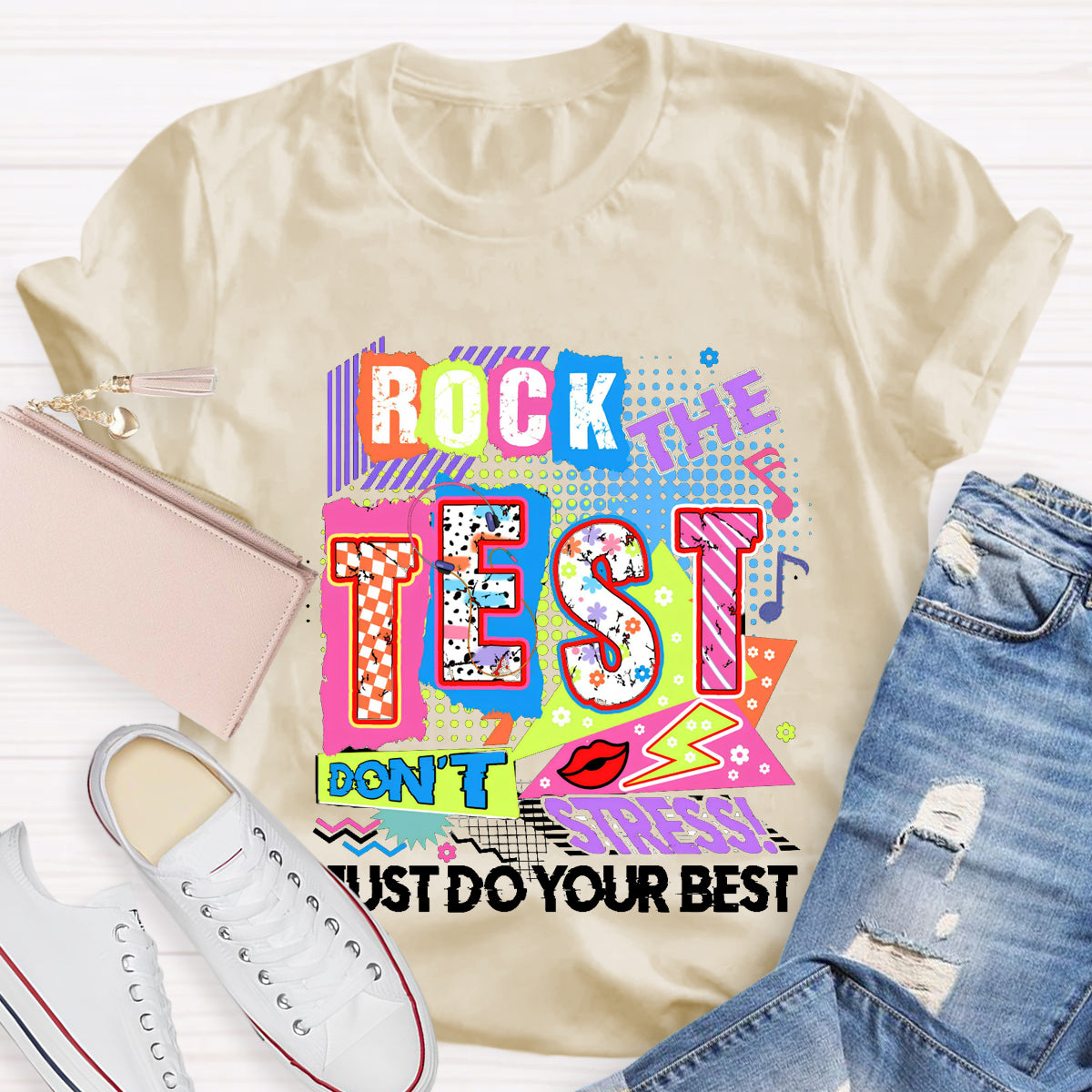 Rock The Test Teacher T-Shirt