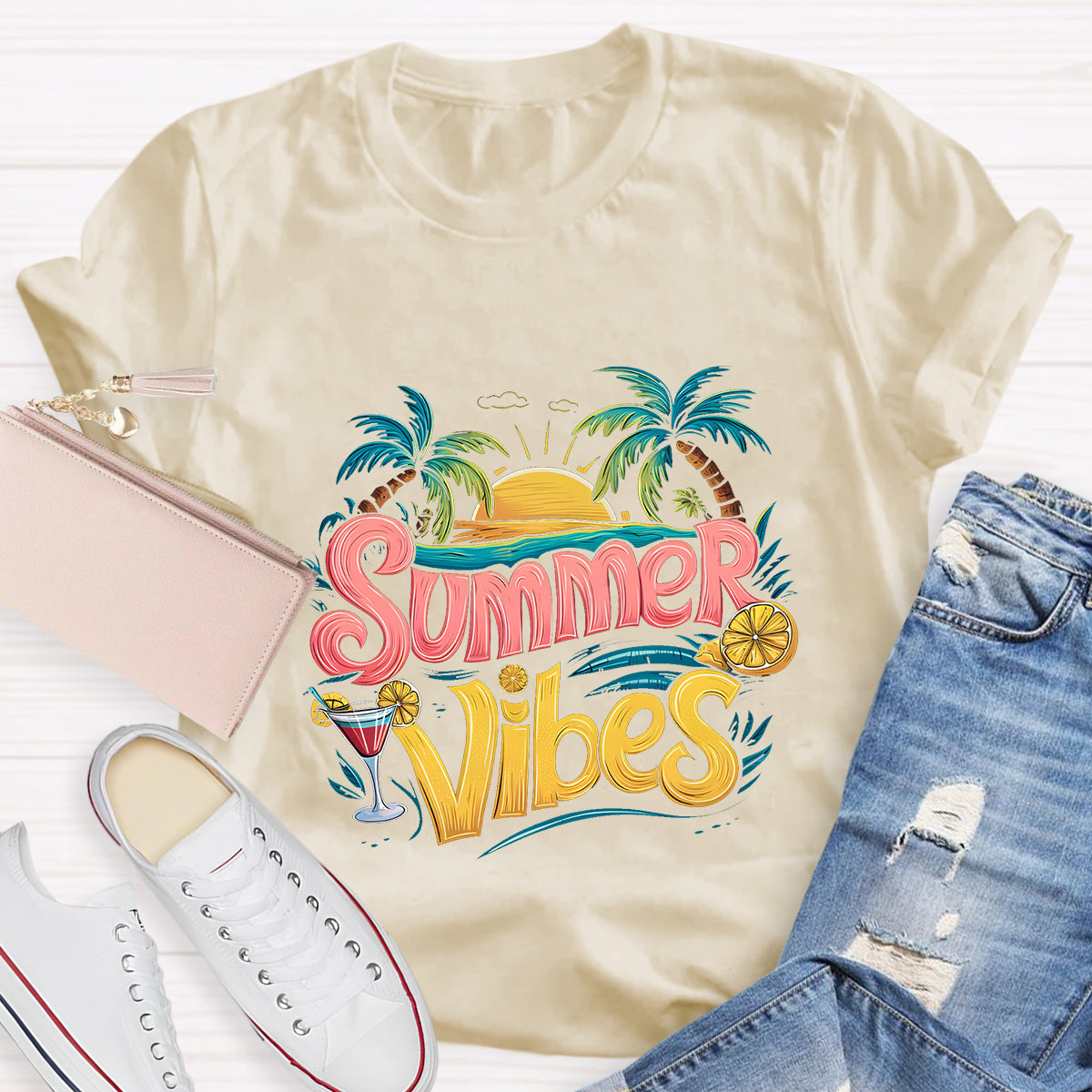 Summer Vines Teacher T-Shirt