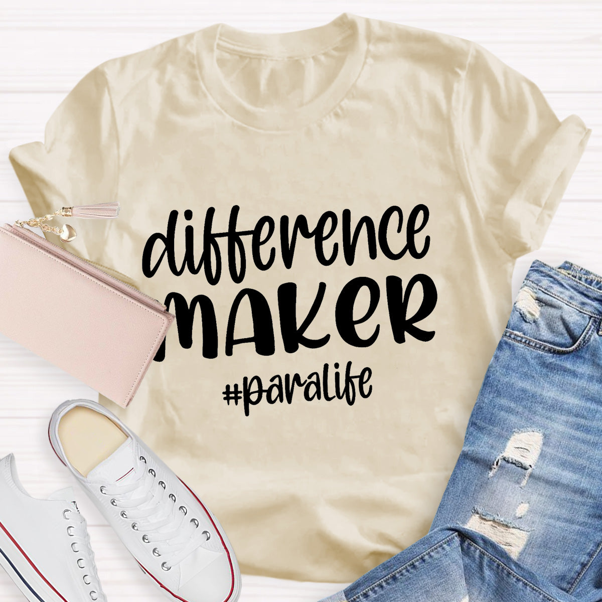 Difference Maker Paralife  Teacher T-Shirt