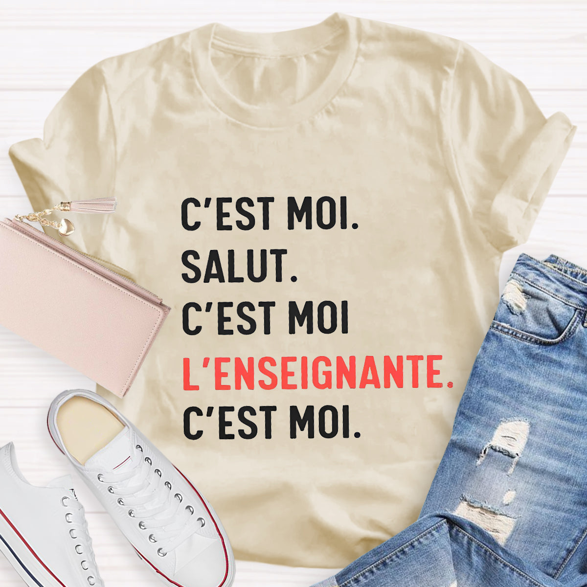 C'est Moi Salut French Teacher T-Shirt