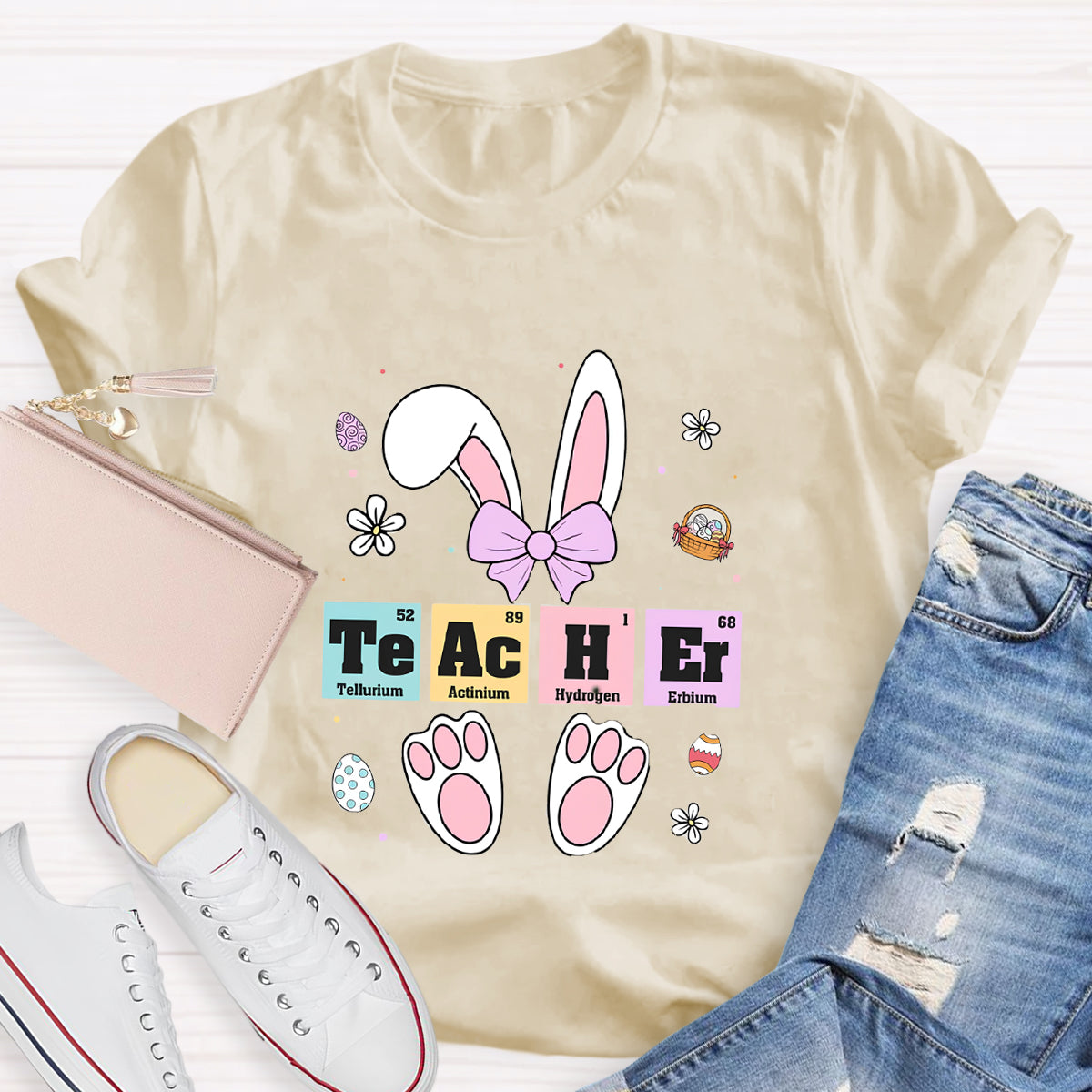 Teacher Easter Periodic Elements T-Shirt