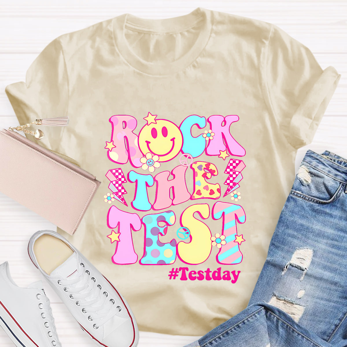 Rock The Text Text Day Teacher T-Shirt