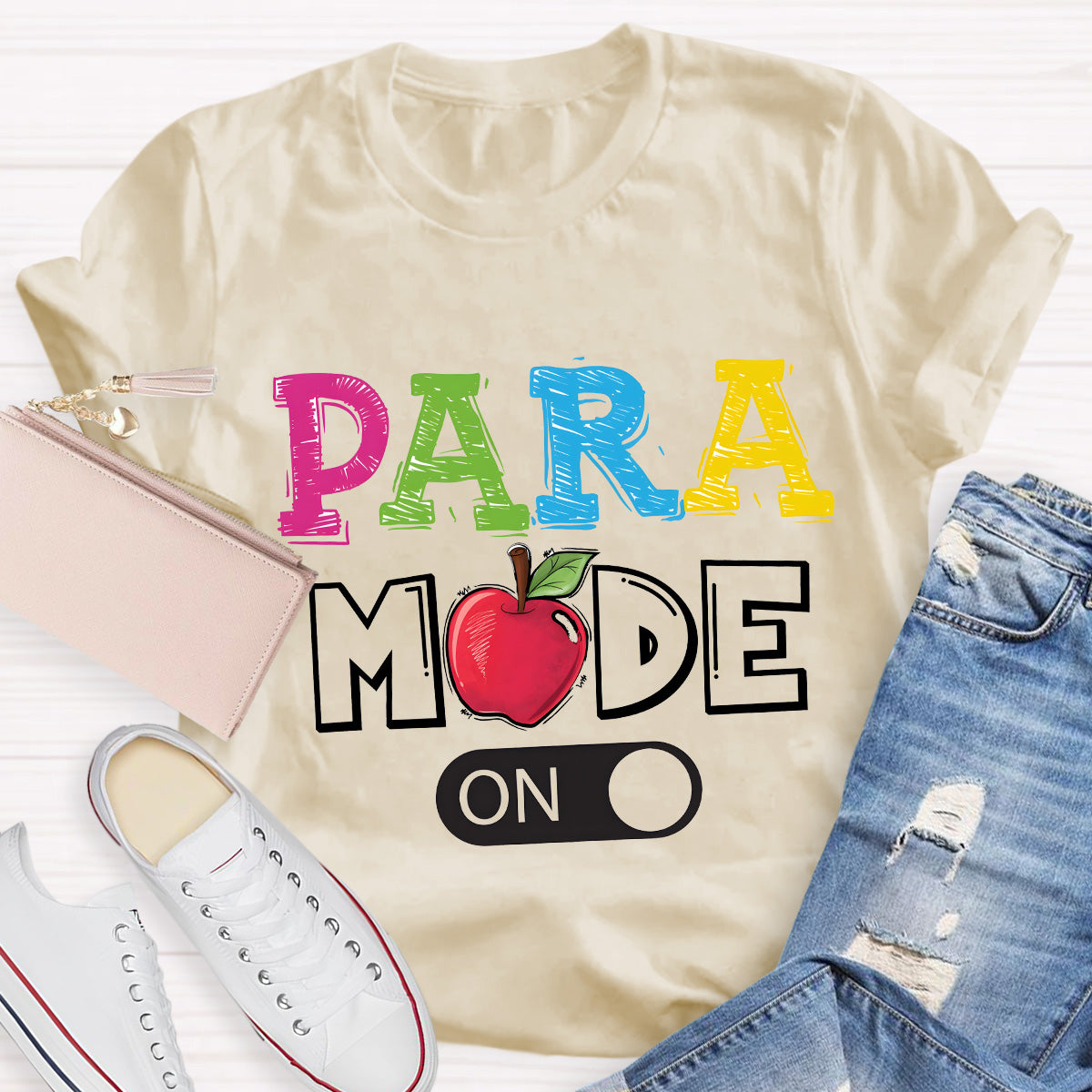Para Mode On Teacher T-Shirt
