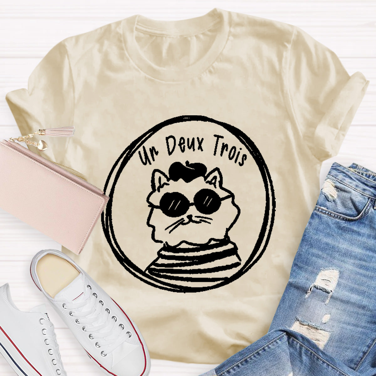 Un Deux Trois French Teacher T-Shirt