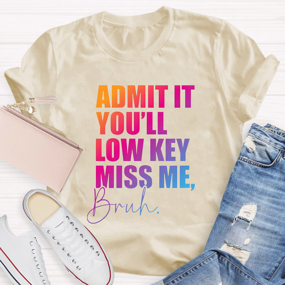 Admit It You'll Low Key Miss Me Teacher T-Shirt
