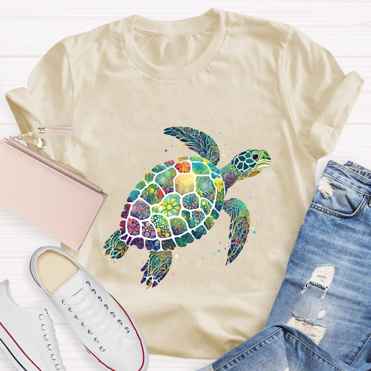 Ocean Inspired Turtle T-Shirt