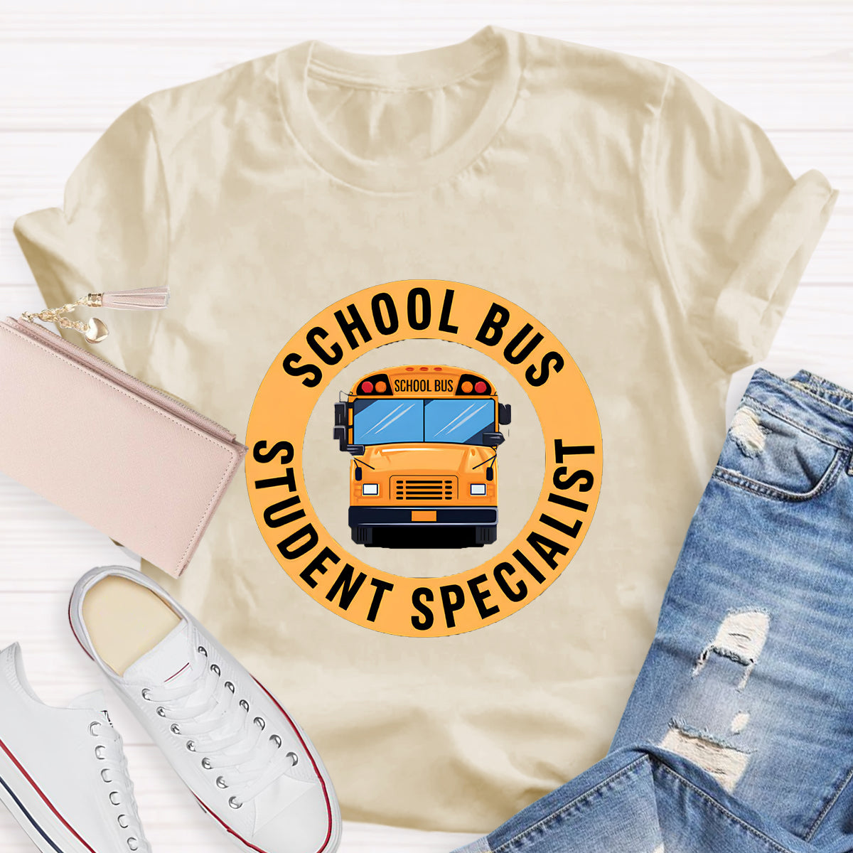 School Bus Student Specialist Teacher T-Shirt