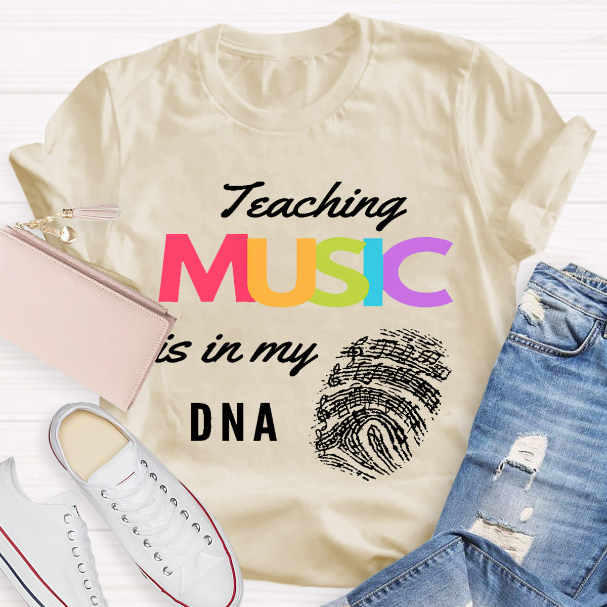 Teaching Music Is In My Dna Teacher T-Shirt