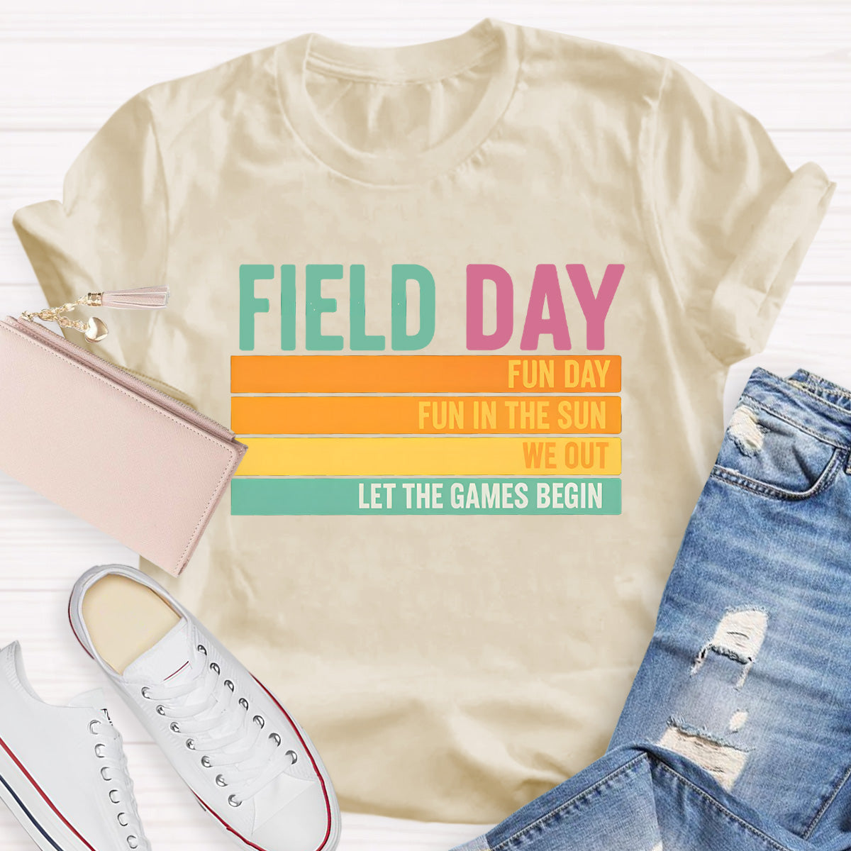 Field Day Let The Game Begin Teacher T-Shirt
