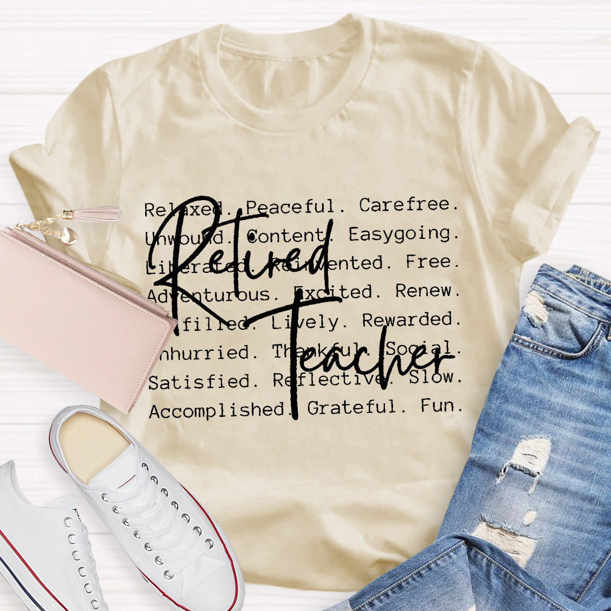 Retired Teacher Relaxed  Teacher T-Shirt