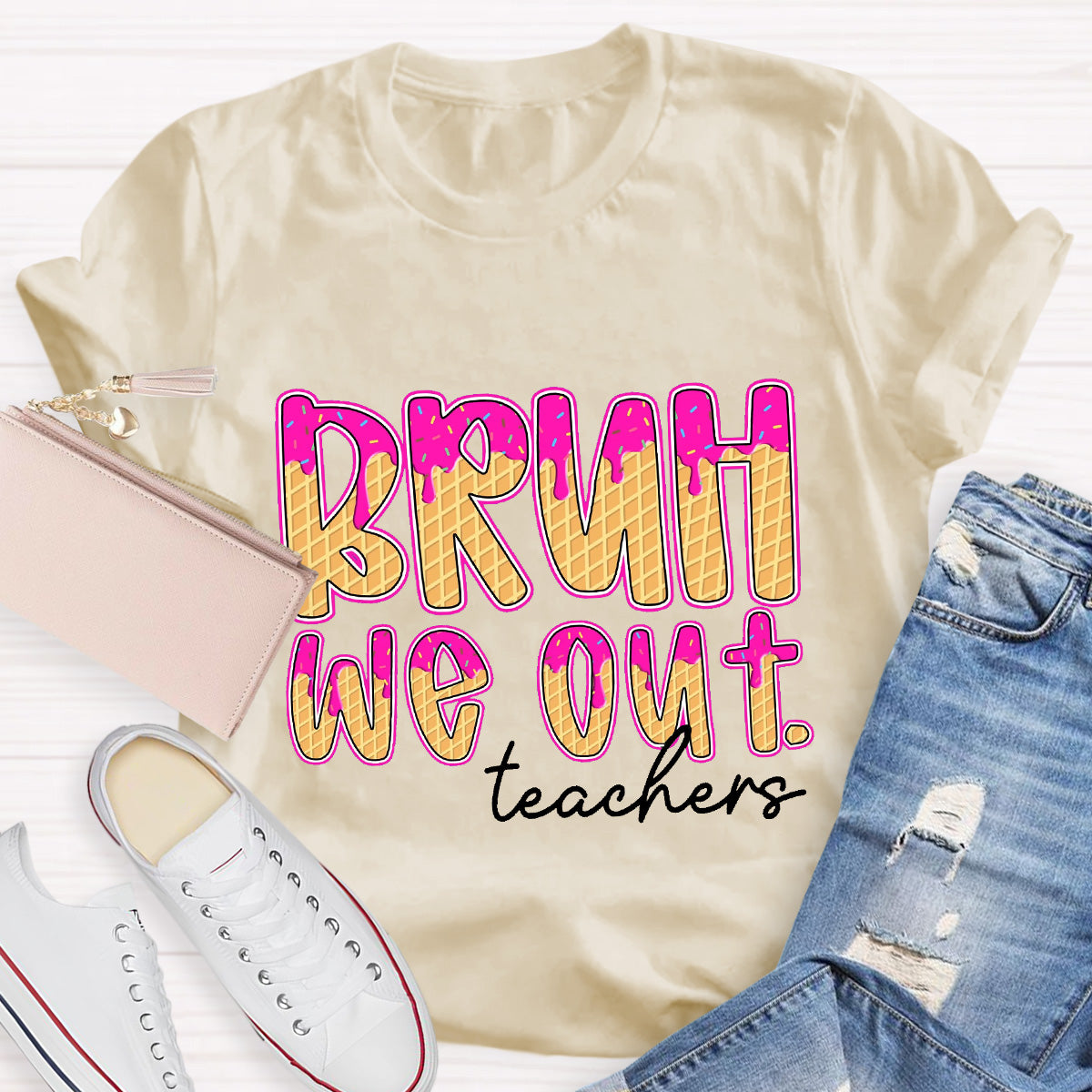 Bruh We Out Teacher Teacher T-Shirt