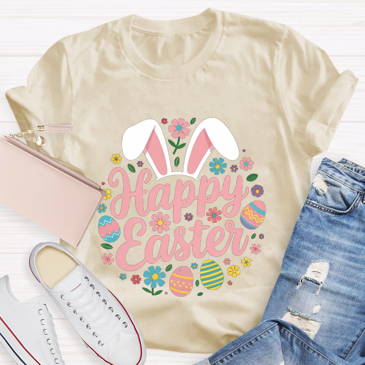 Happy Easter Bunny Teacher T-Shirt