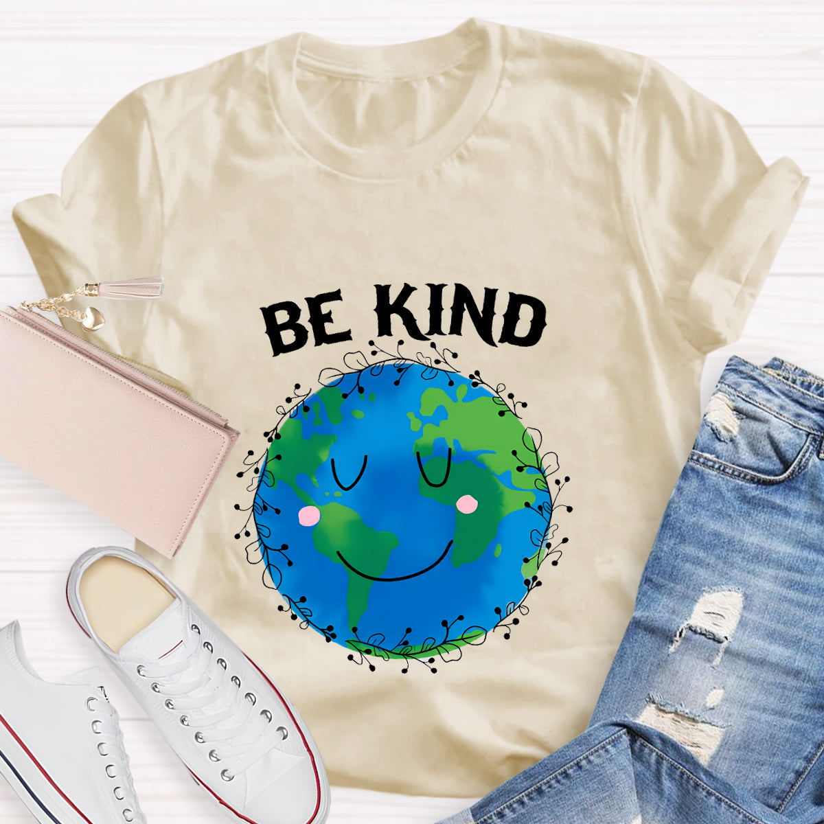 Be Kind For Earth Day Teacher T-Shirt
