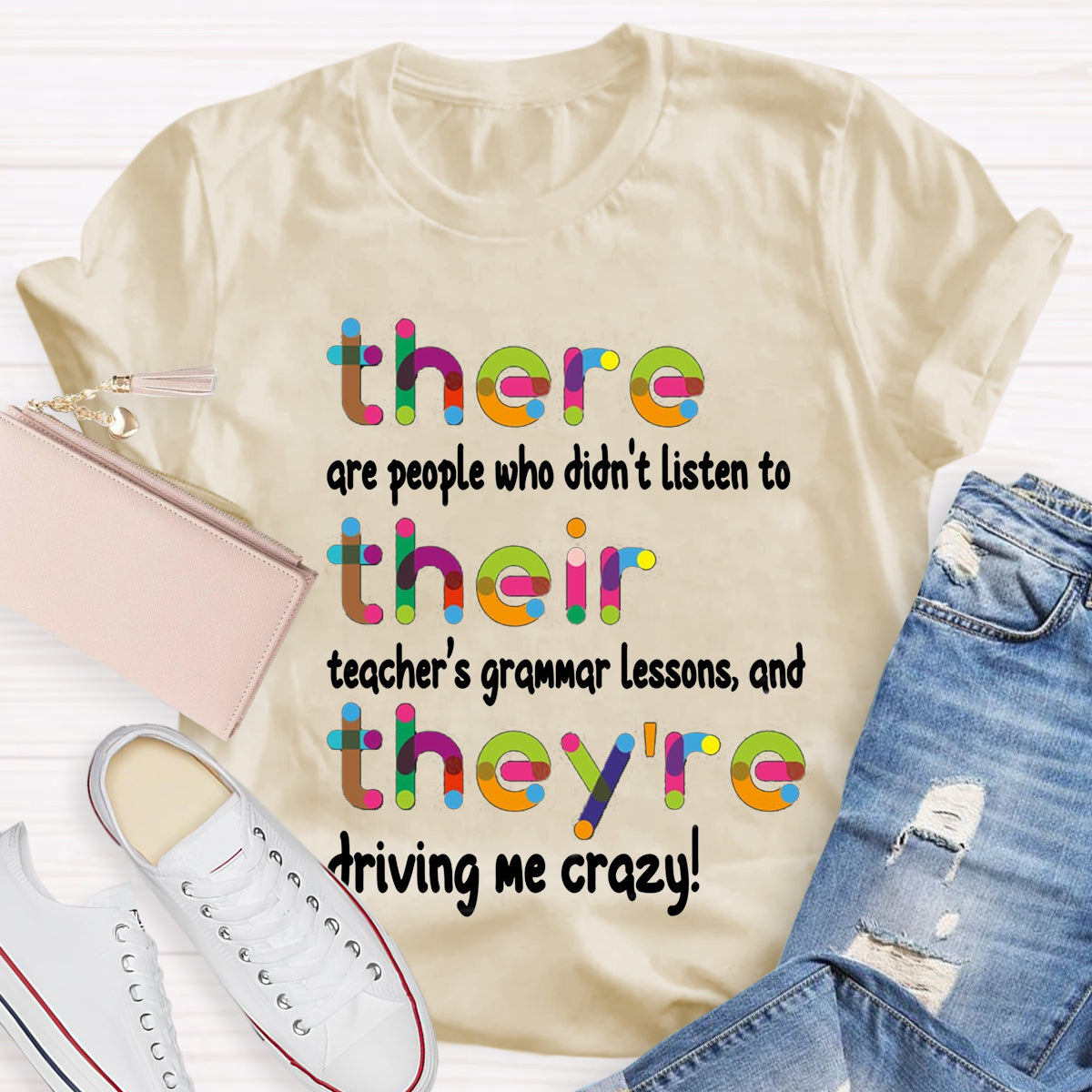 Their There They're Grammar Teacher T-Shirt