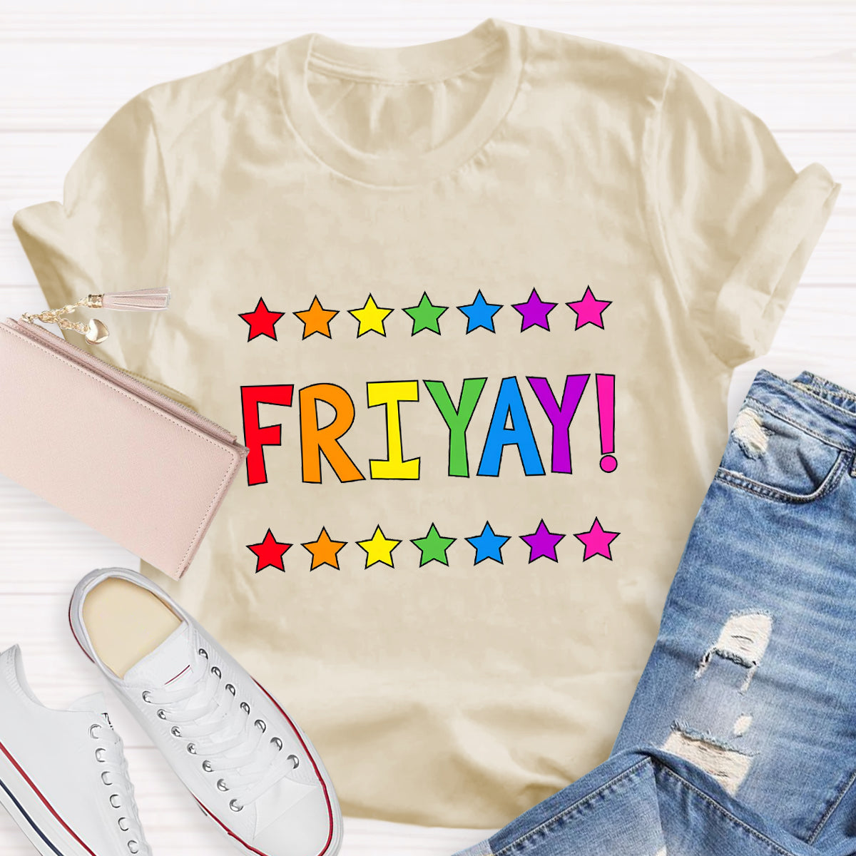 Happy Friyay Star Teacher T-Shirt