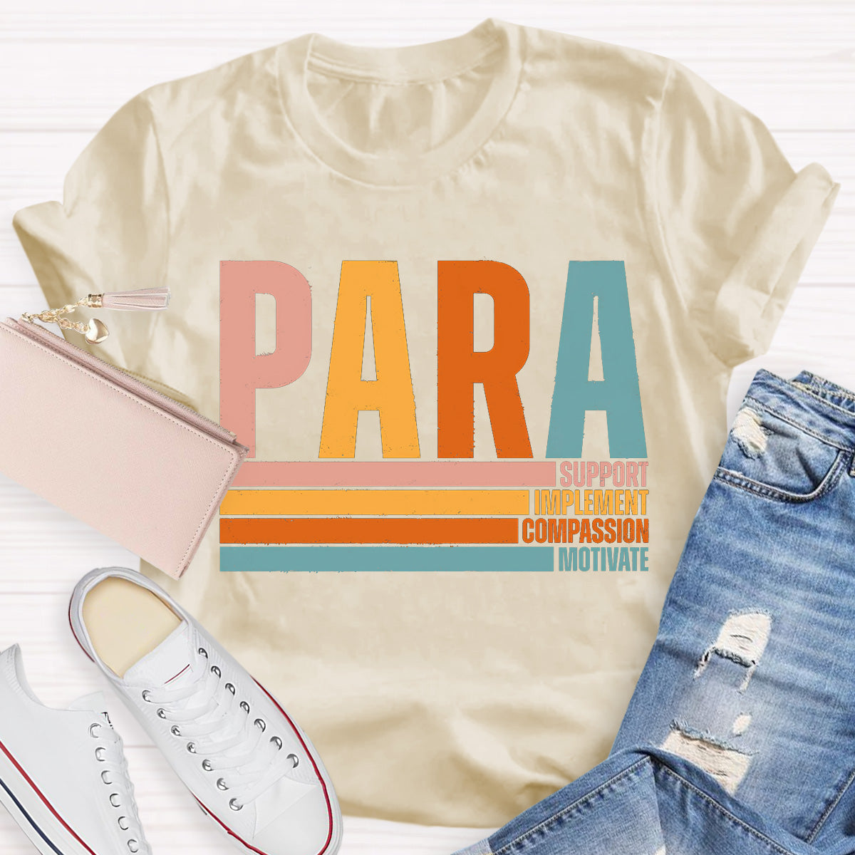 Support And Motivate Teacher T-Shirt